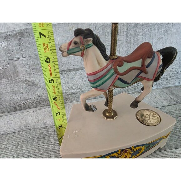 Vintage Tobin Frayley Carousel Horse Music Box Numbered - Picture 6 of 6